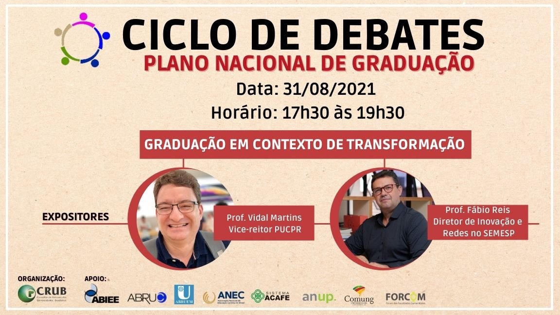 Crub Ciclo de Debates Crub sobre o Plano Nacional de Graduação PNG